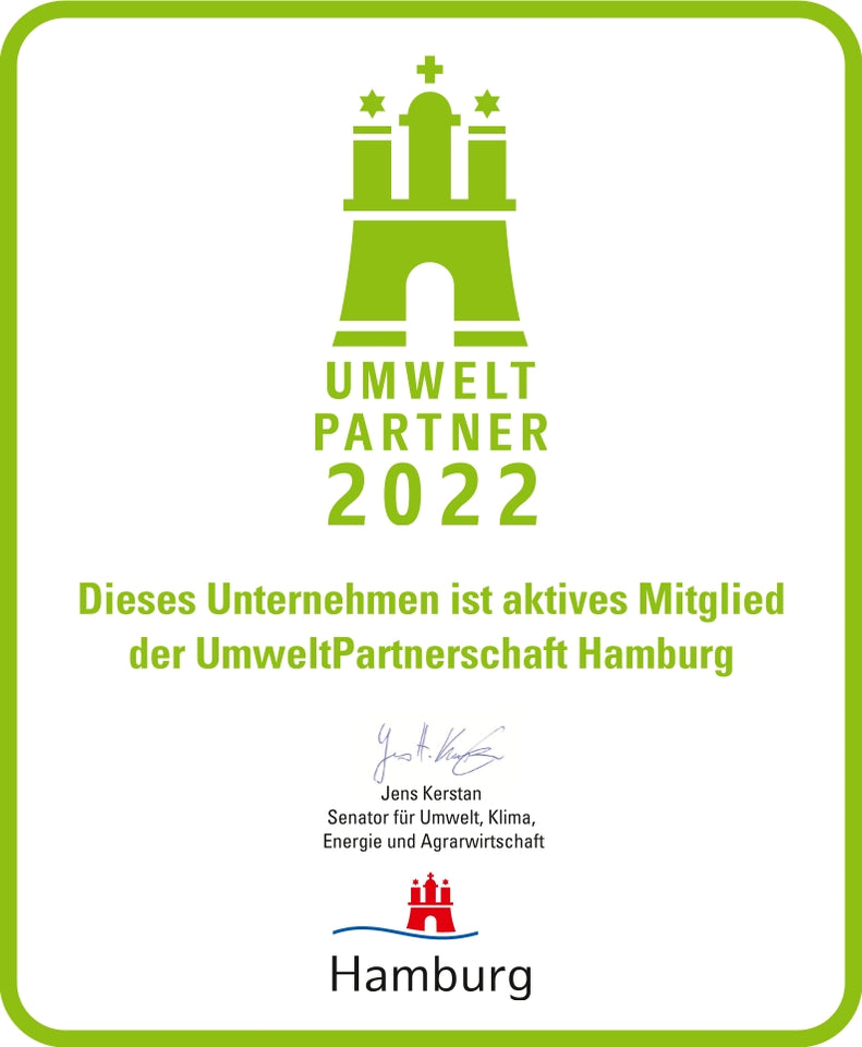 Umweltpartnerschaft mit der Stadt Hamburg Siegel 2022